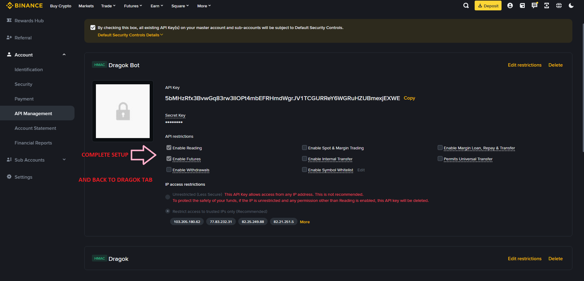 IP Whitelist Configuration